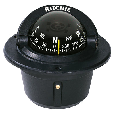 Ritchie F-50 Explorer Compass - Flush Mount - Black [F-50] - Themarineking