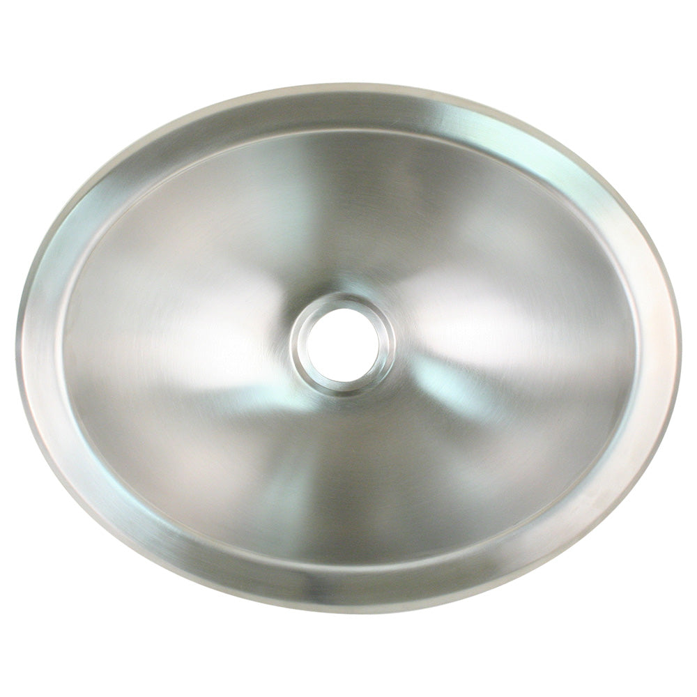 Scandvik Brushed SS Oval Sink - 13.25" x 10.5" [10281]