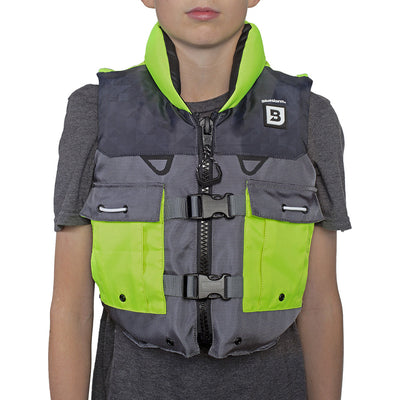 Bluestorm Classic Youth Fishing Life Jacket - Hi-Vis [BS-365-HVS-Y]