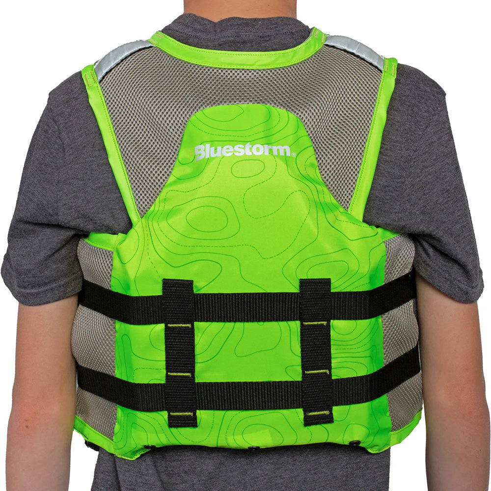 Bluestorm Sportsman Youth Mesh Fishing Life Jacket - Hi-Vis [BS-105-HVS-Y]