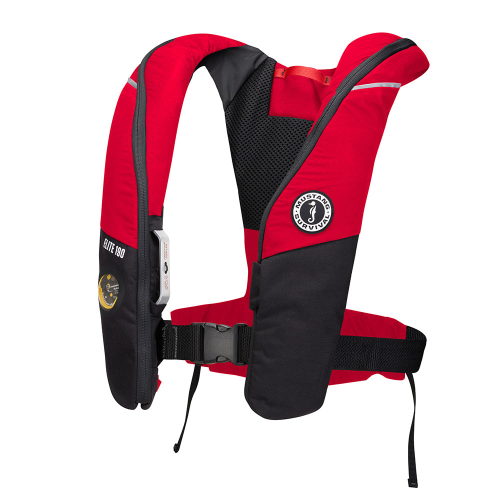 Mustang Elite 190 Offshore Inflatable PFD - Red/Black [MD3170-123-0]