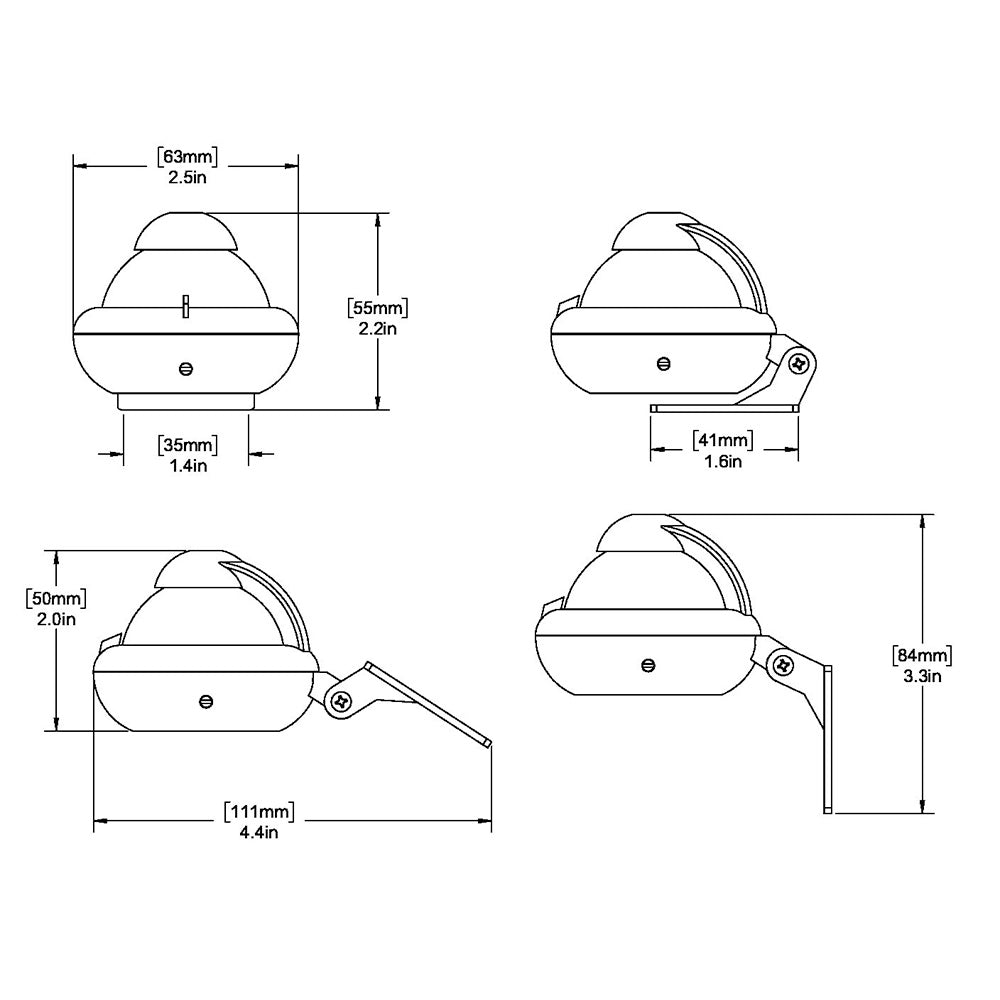 Ritchie X-10-M Sport - Bracket Mount - Gray [X-10-M] - Themarineking