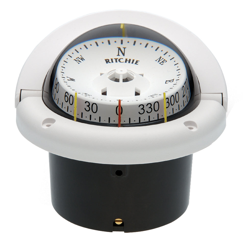 Ritchie HF-743W Helmsman Compass - Flush Mount - White [HF-743W] - Themarineking