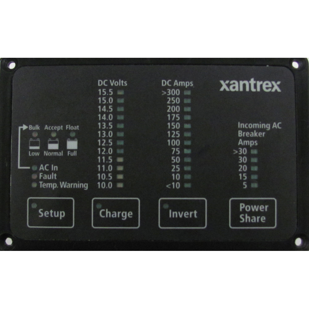 Xantrex Heart FDM-12-25 Remote Panel, Battery Status & Freedom Inverter/Charger Remote Control [84-2056-01] - Themarineking.com