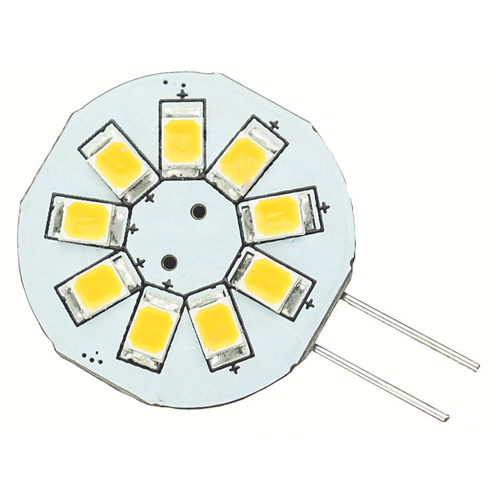 Lunasea G4 8 LED Side Pin Light Bulb - 12VAC or 10-30VDC/1.2W/123 Lumens - Warm White [LLB-216W-21-00]