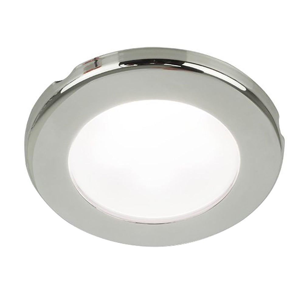 Hella Marine EuroLED 75 3" Round Screw Mount Down Light - White LED - Stainless Steel Rim - 12V [958110021]