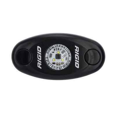 RIGID Industries A-Series Black High Power LED Light Single - Amber [480333]